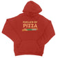 fuelled by pizza hoodie red