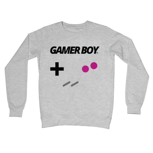 gamer boy jumper light grey