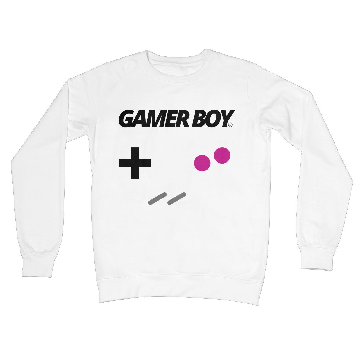 gamer boy jumper white