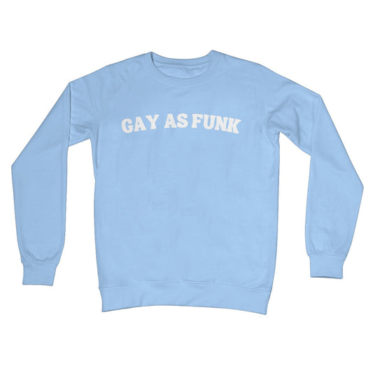 gay as funk jumper blue