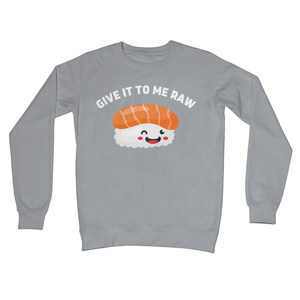 give it to me raw jumper grey