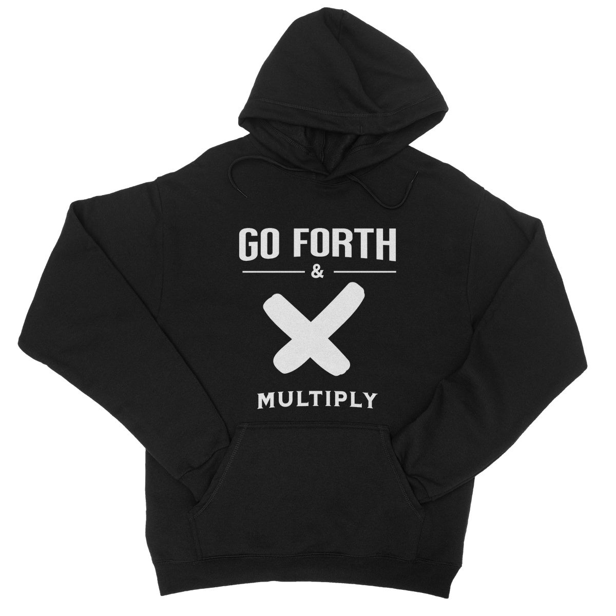 go forth and multiply hoodie black