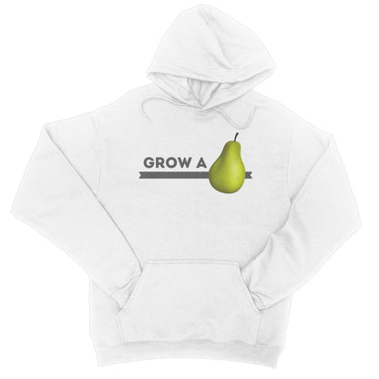 Grow A Pear Hoodie - Arctic White - Funny Hoodie