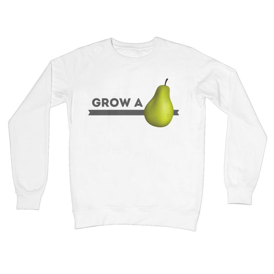 grow a pear jumper white