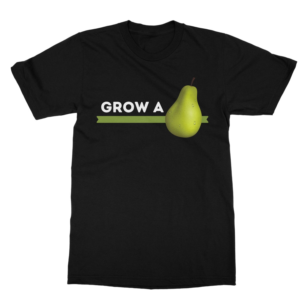 grow a pear t shirt black