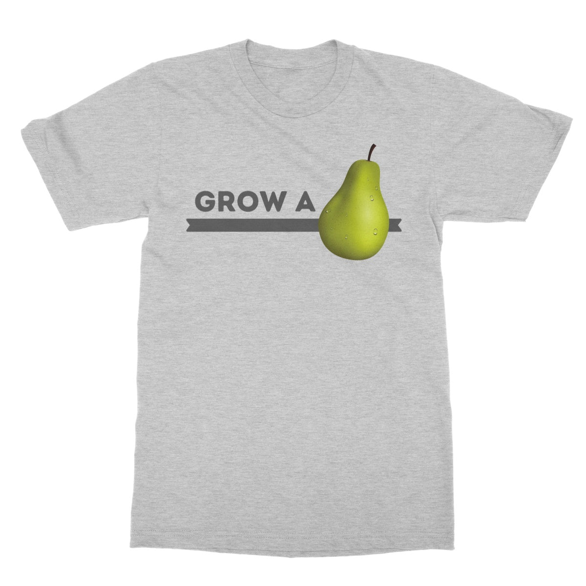 grow a pear t shirt grey