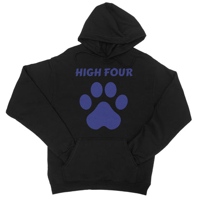 high four hoodie black