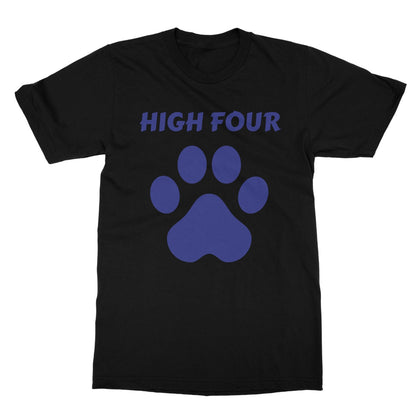 High Four T-Shirt - Black - Funny T-Shirt