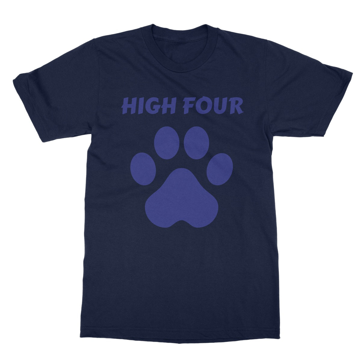 high four t shirt navy