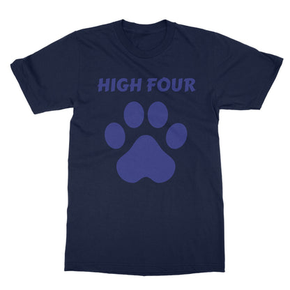 High Four T-Shirt - Navy - Funny T-Shirt
