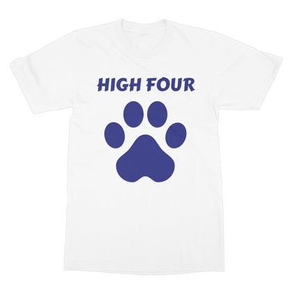 High Four T-Shirt - White - Funny T-Shirt