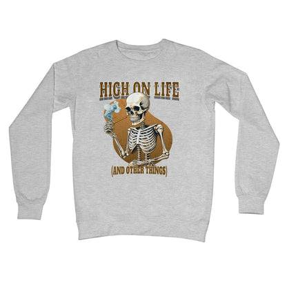 high on life jumper grey