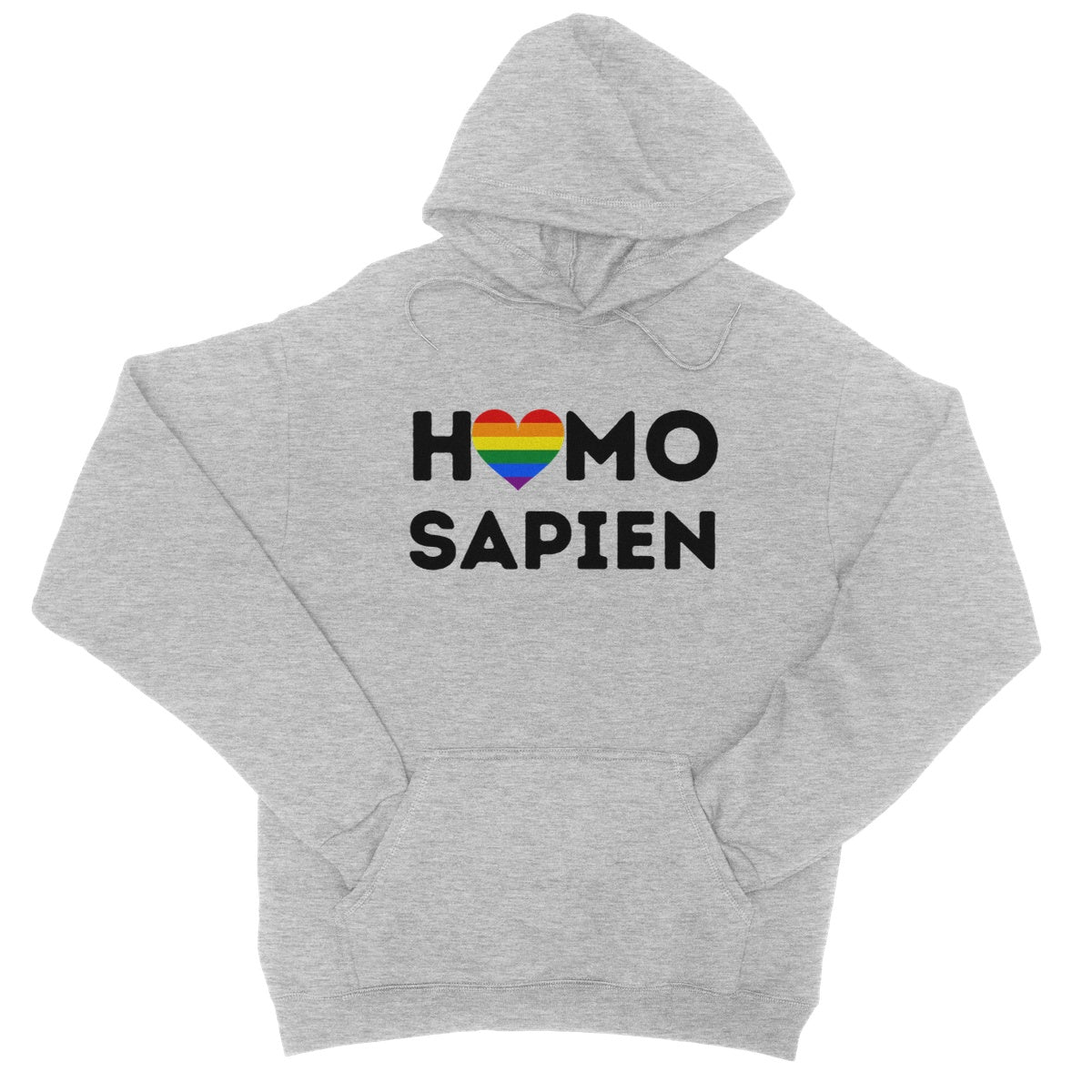 homo sapien hoodie grey