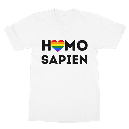 Homo Sapien T-Shirt - White - Funny T-Shirt