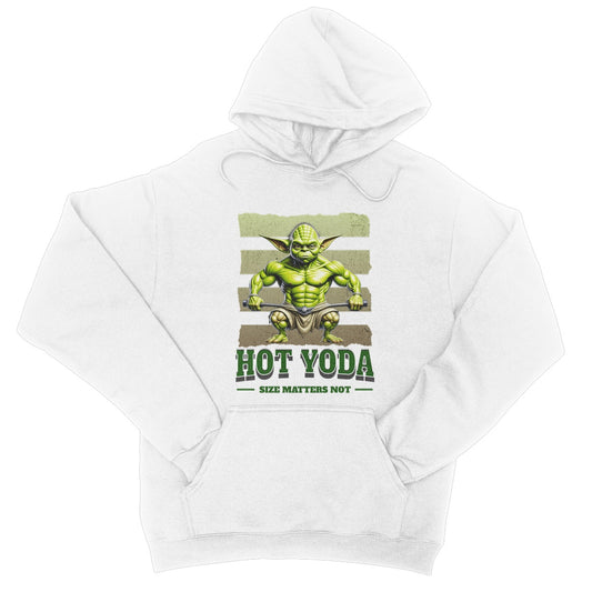 hot yoda hoodie white