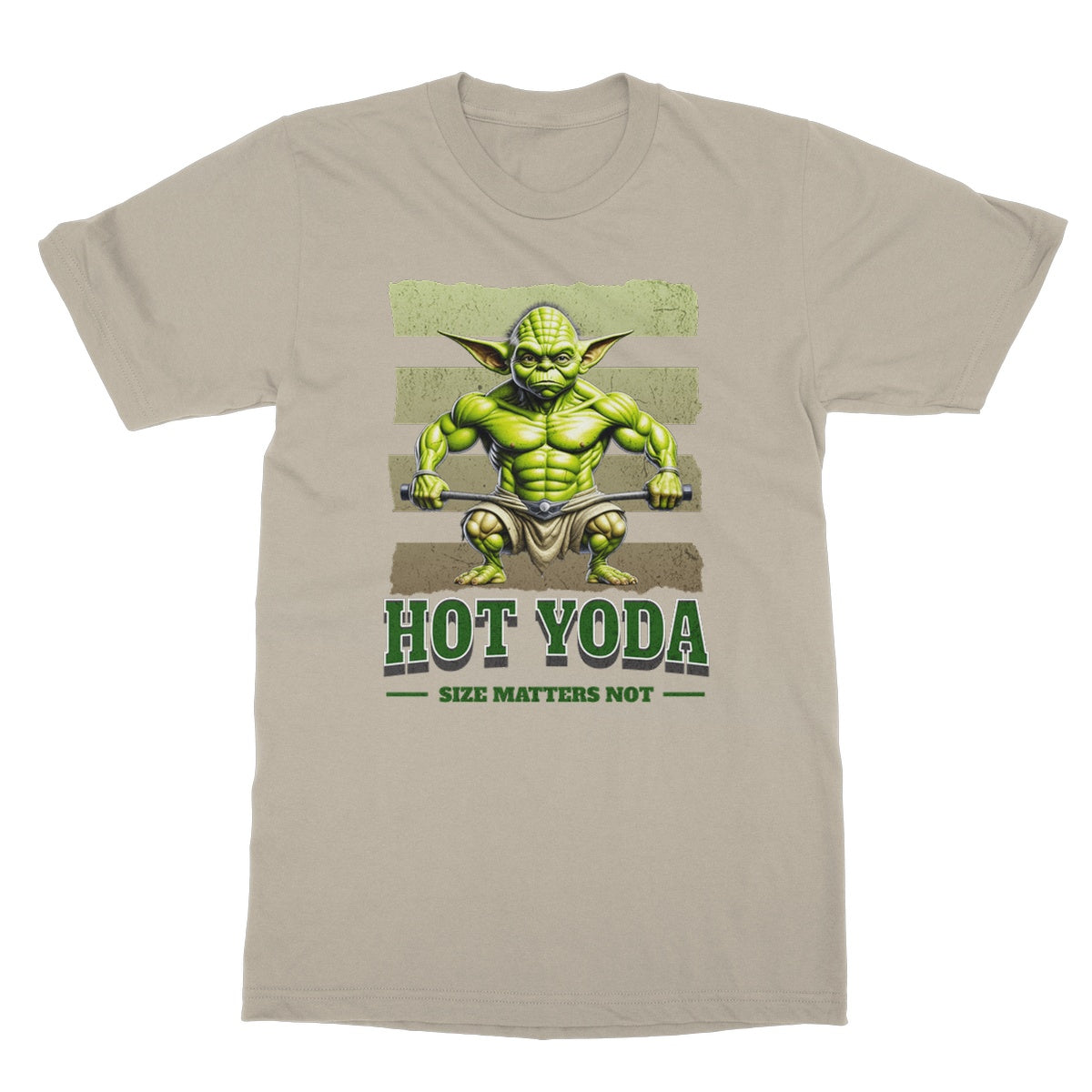 hot yoda t shirt sand