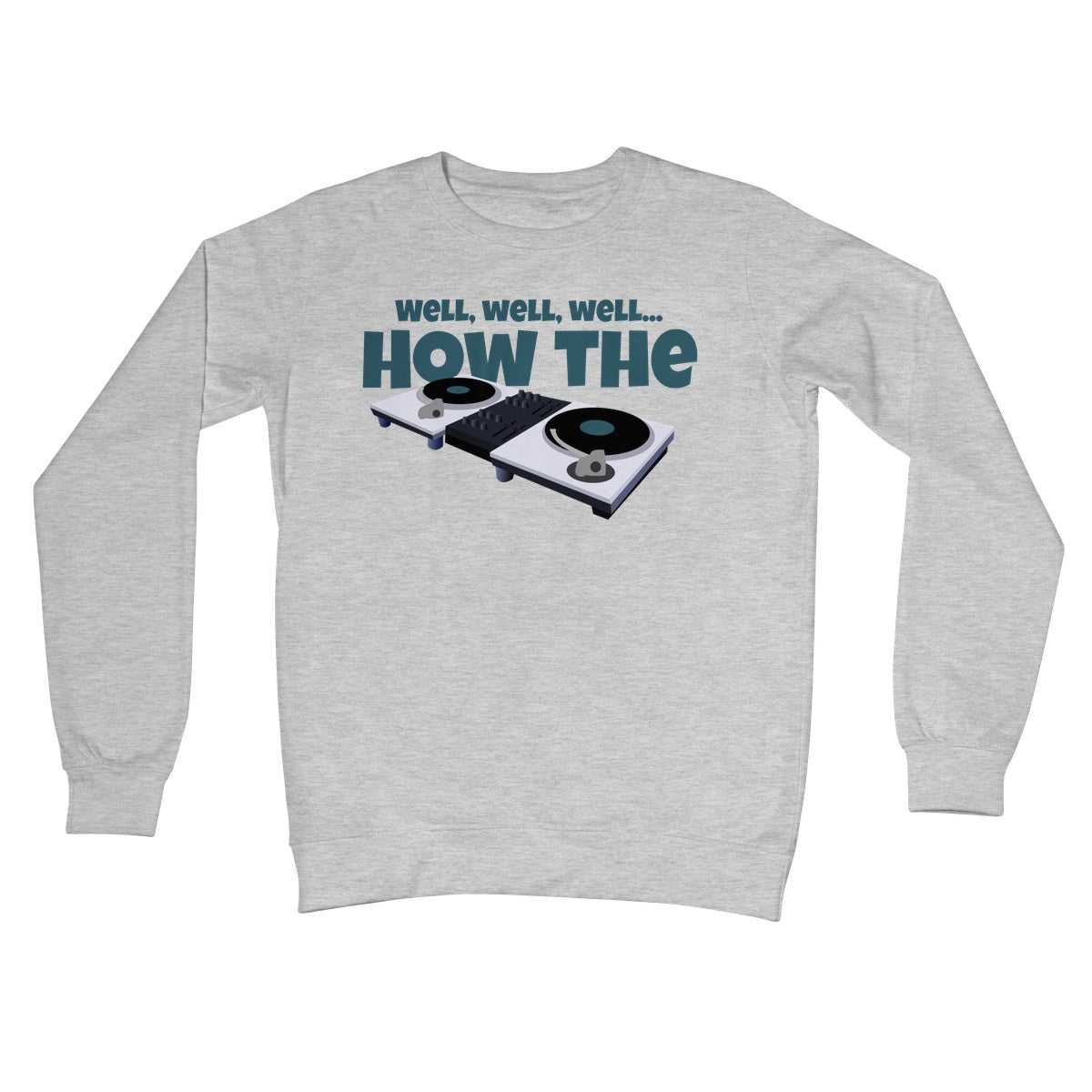 how the turntables jumper heather grey