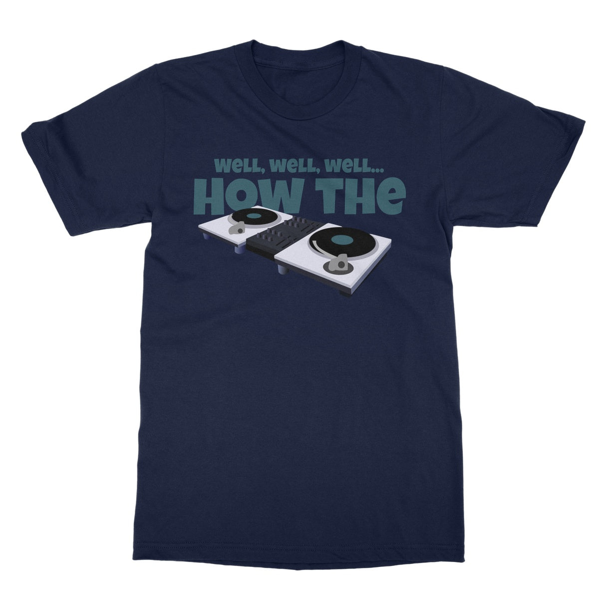 how the turntables t shirt navy