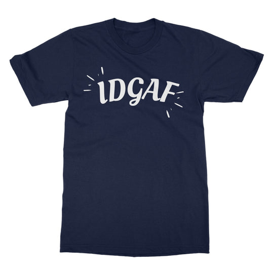 idgaf t shirt navy