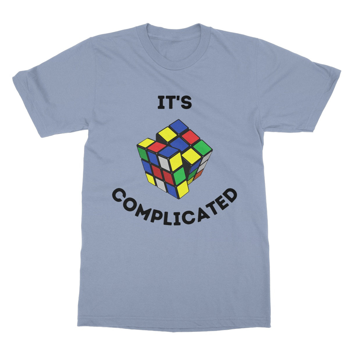 it's complicated t shirt blue