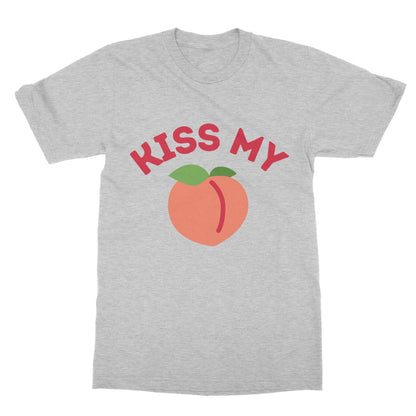 Kiss My Peach T-Shirt - Sport Grey - Funny T-Shirt