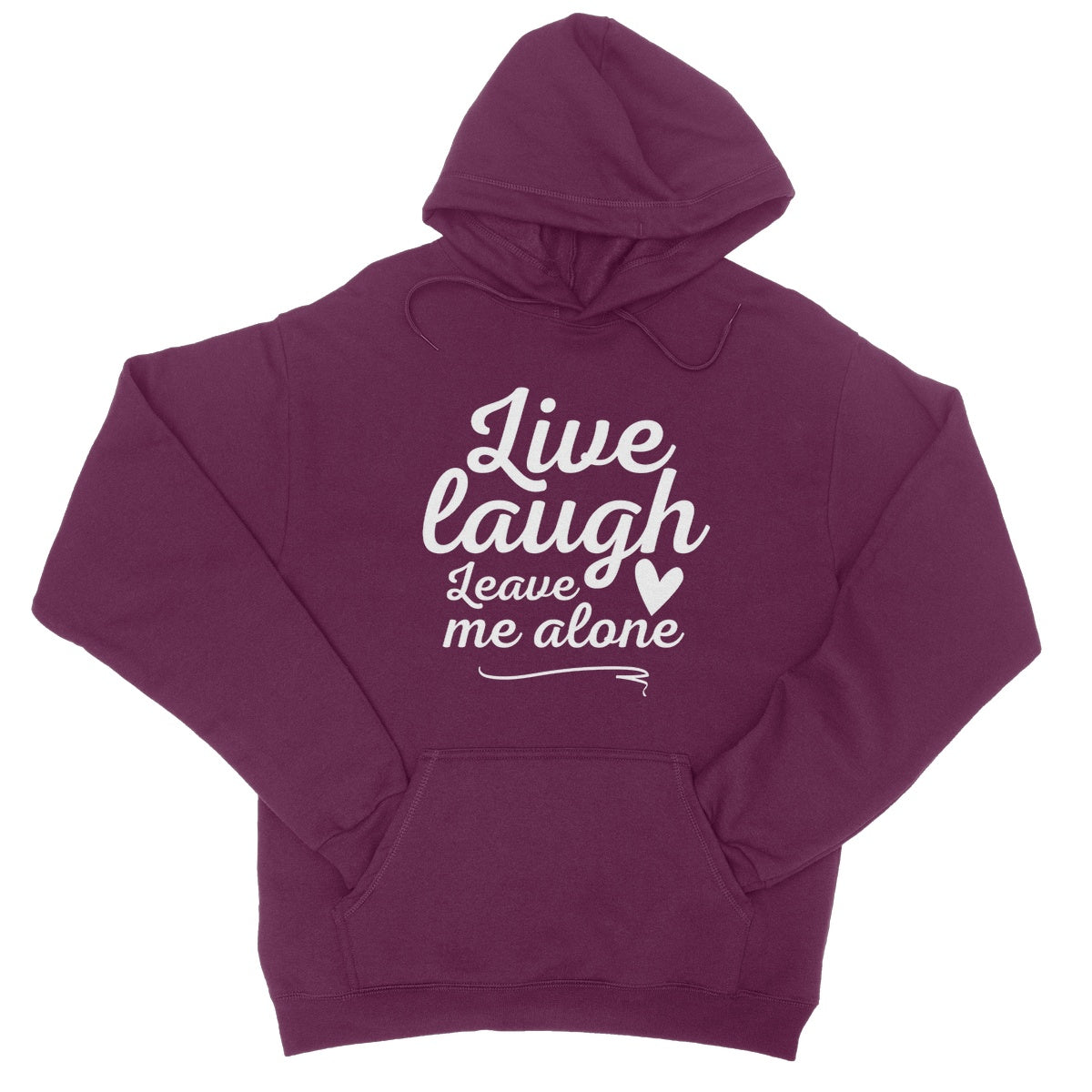 live laugh leave me alone hoodie purple
