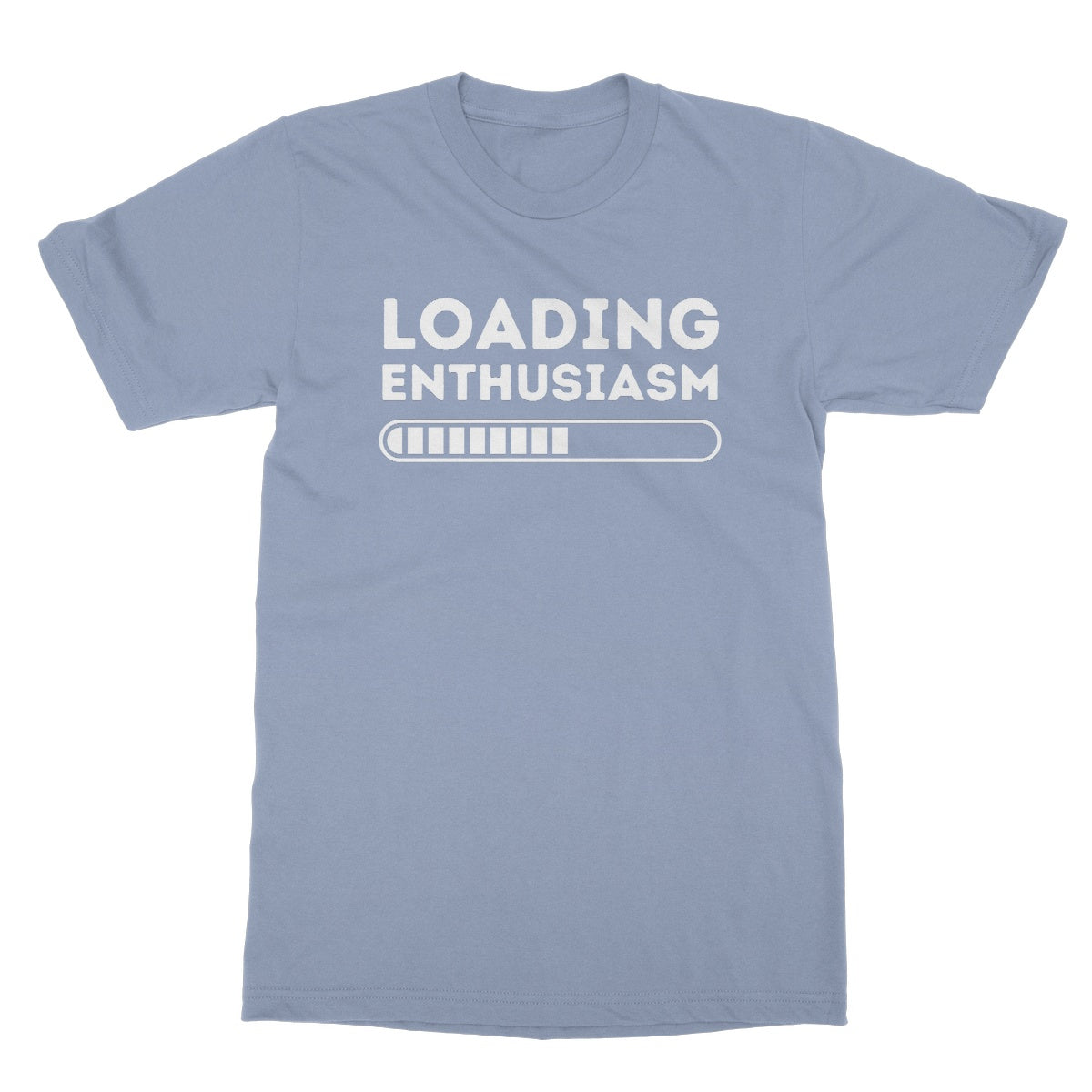 loading enthusiasm t shirt blue