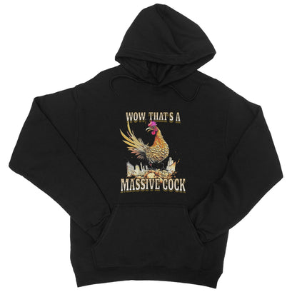 massive cock hoodie black
