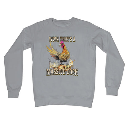 Massive Cock Jumper - Steel Grey - Funny Jumper