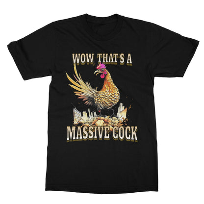 massive cock t shirt black