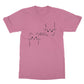 meow outline t shirt pink