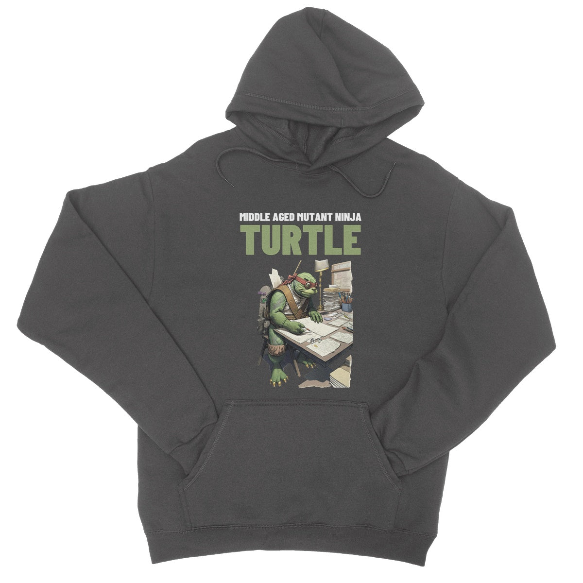 middle aged mutant ninja turtle grey
