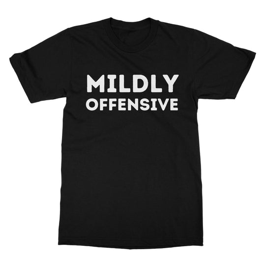 mildly offensive t shirt black