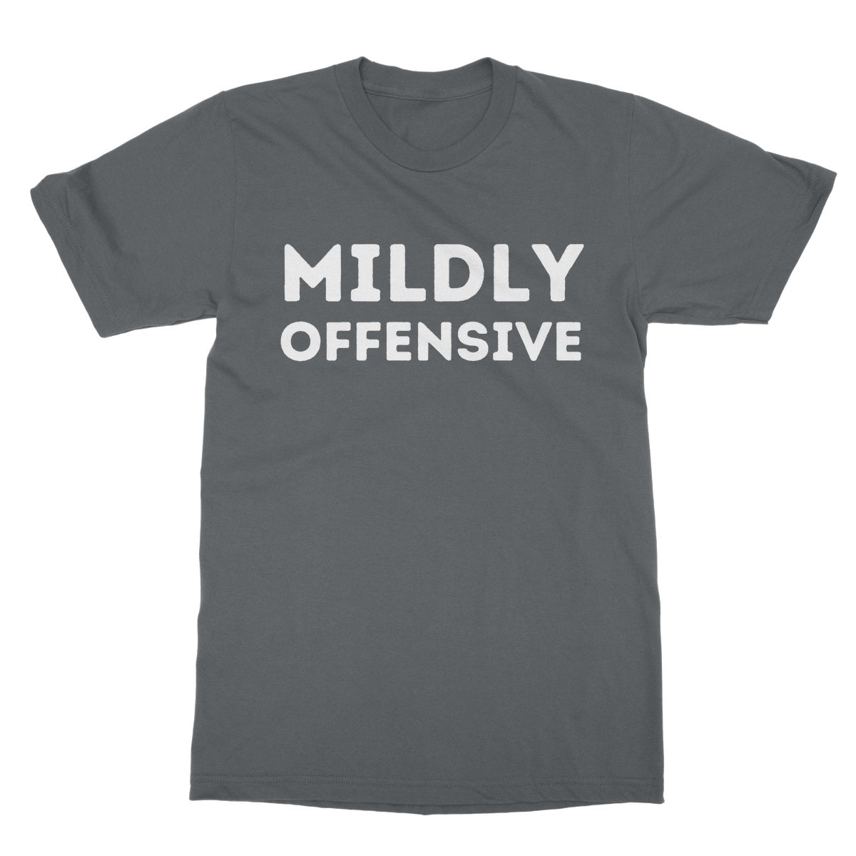 mildly offensive t shirt grey