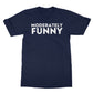 moderately funny t shirt navy