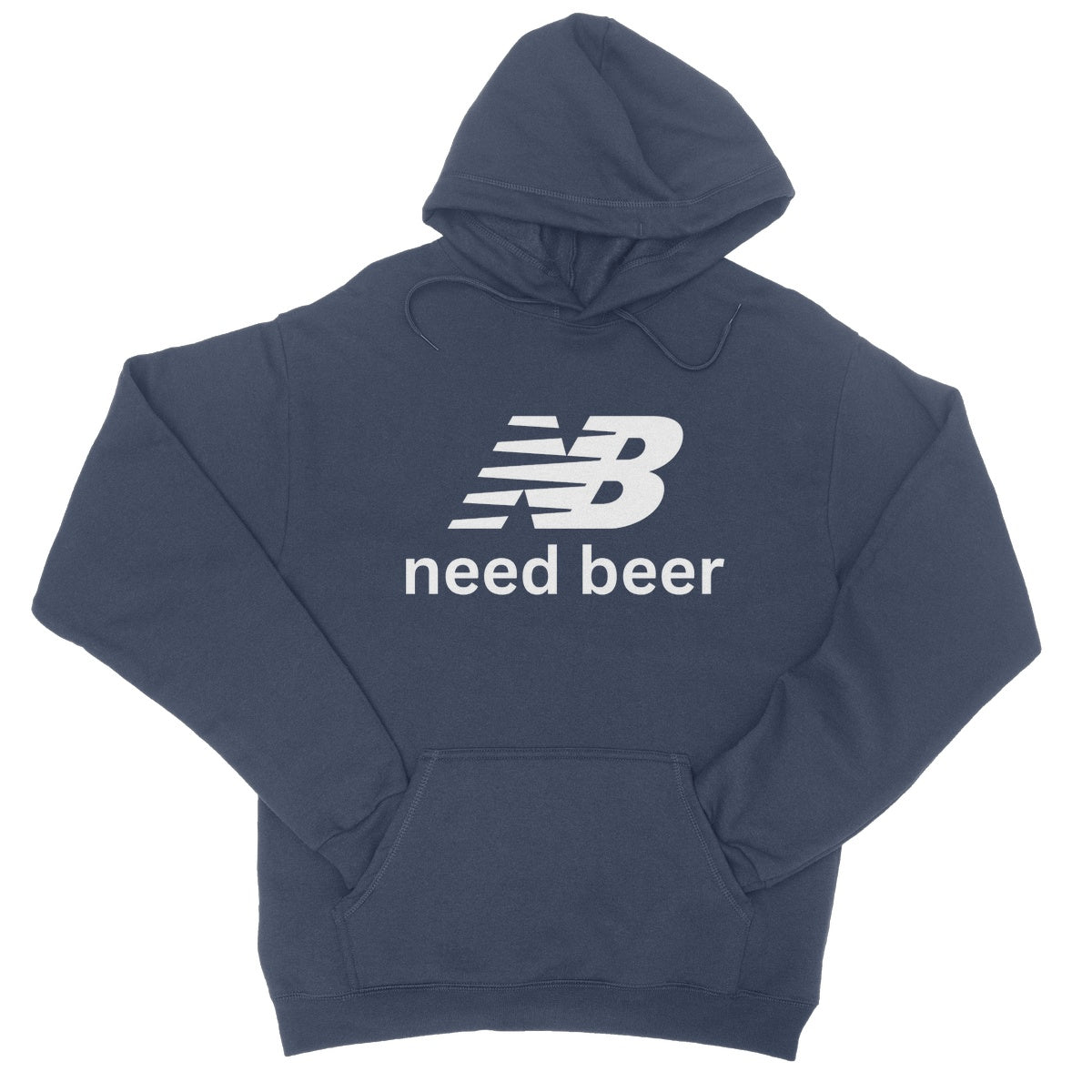 need beer hoodie navy