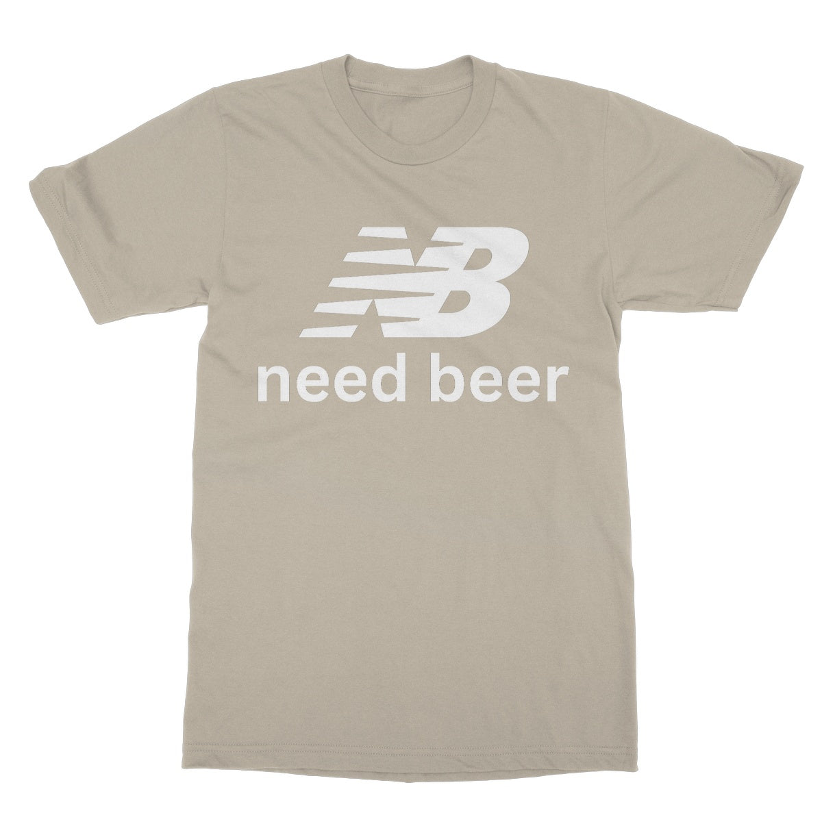 need beer t shirt beige