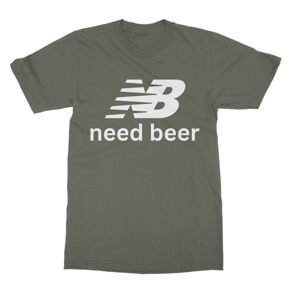 need beer t shirt green