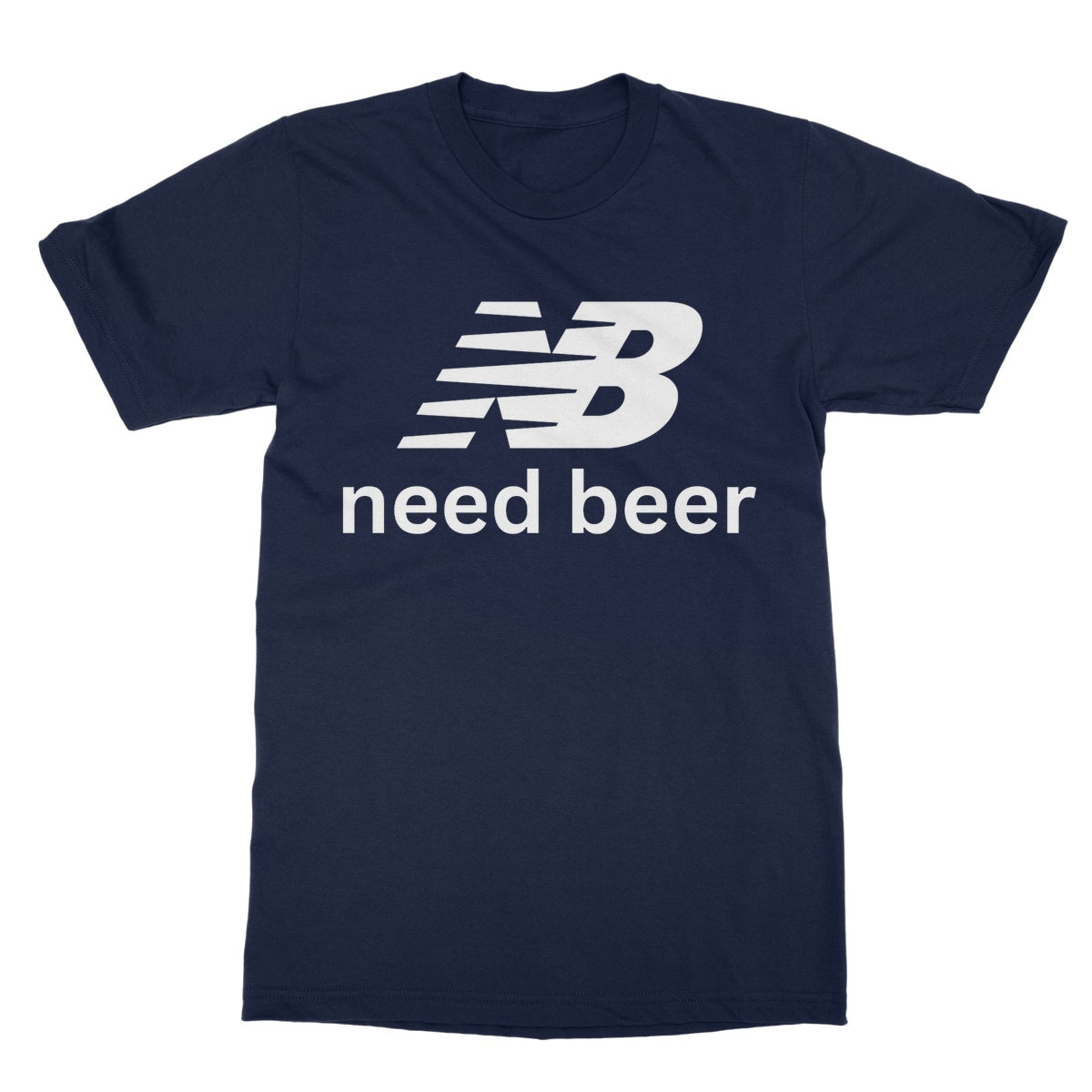 need beer t shirt navy