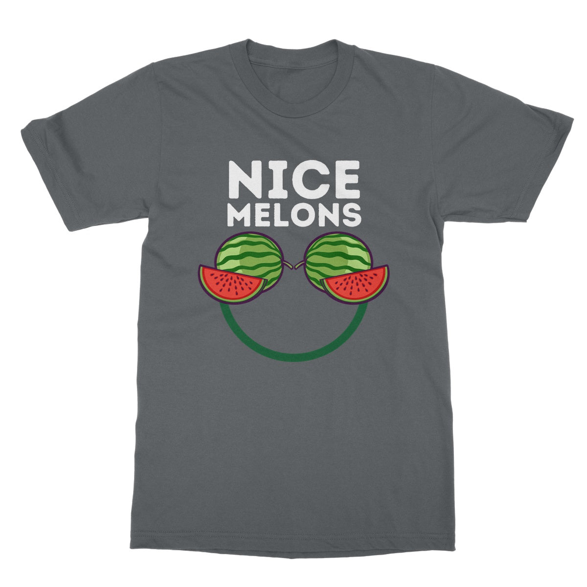 nice melons t shirt dark grey