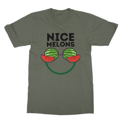 Nice Melons T-Shirt - Military Green - Funny T-Shirt