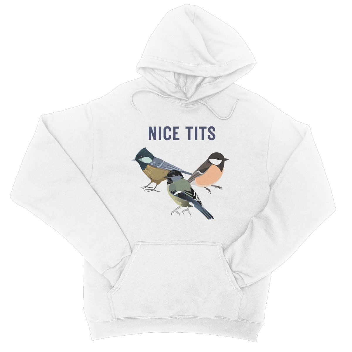 nice tits hoodie white