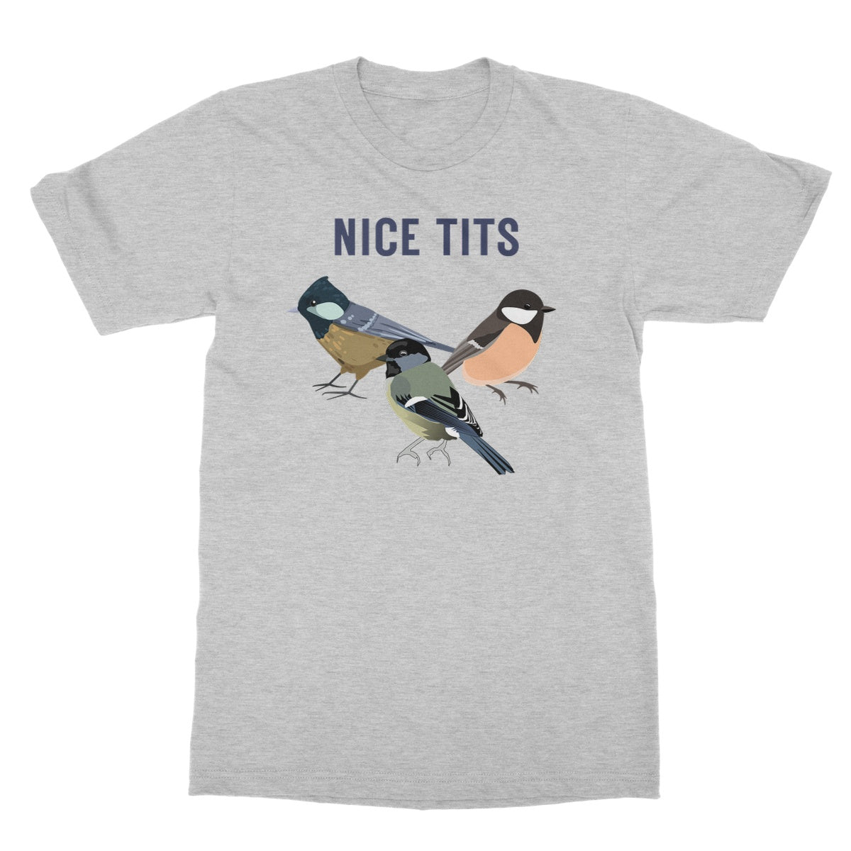 nice tits t shirt grey