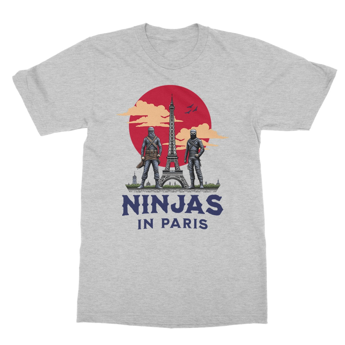 ninjas in paris t shirt grey