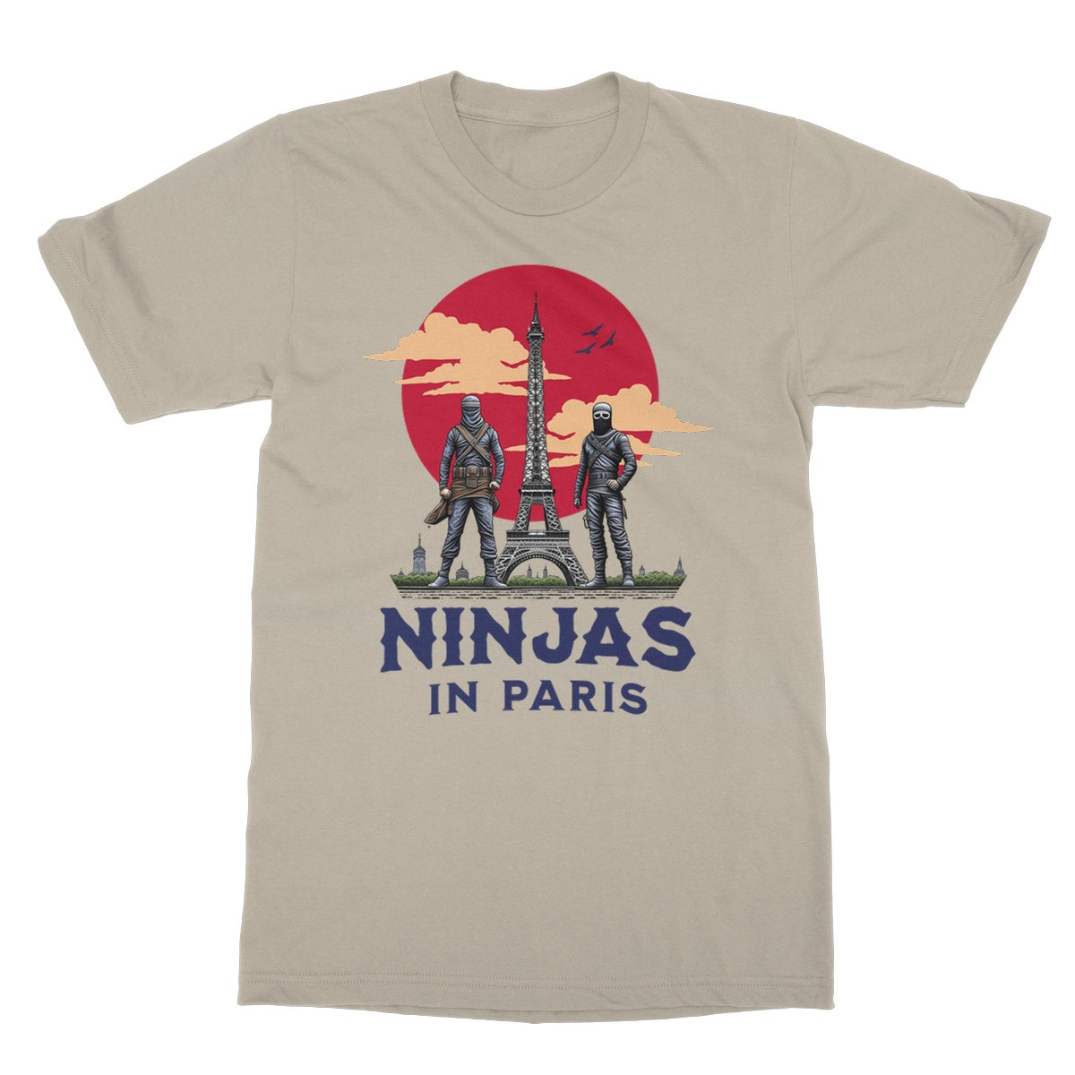ninjas in paris t shirt sand