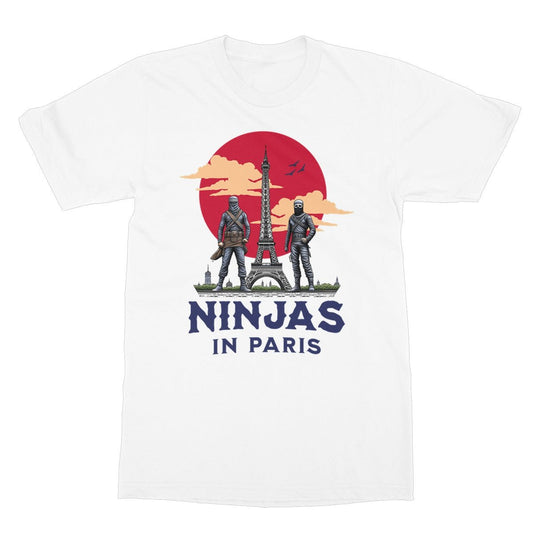 Ninjas In Paris T-Shirt - White - Funny T-Shirt