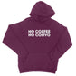 no coffee no convo hoodie purple
