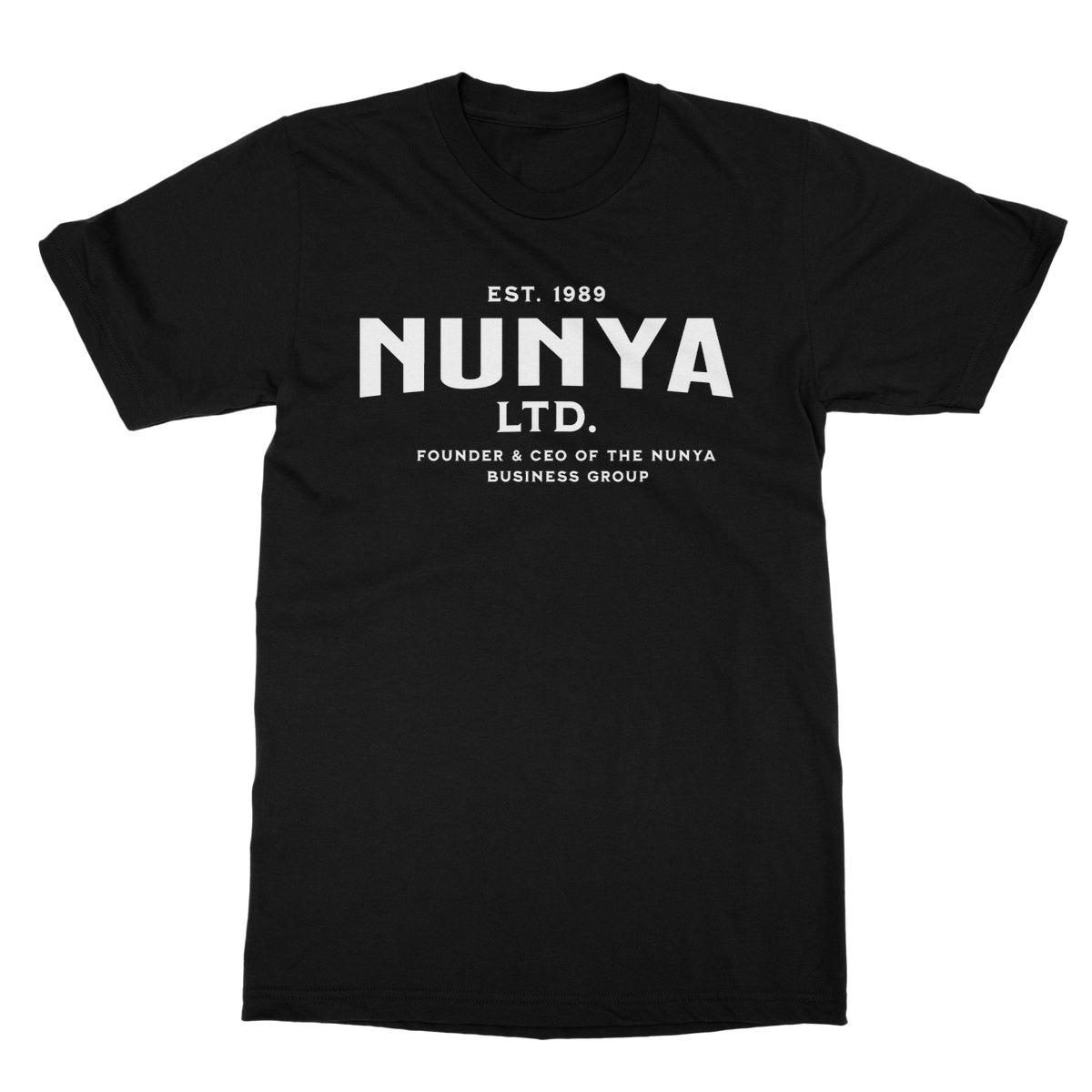 nunya business t shirt black
