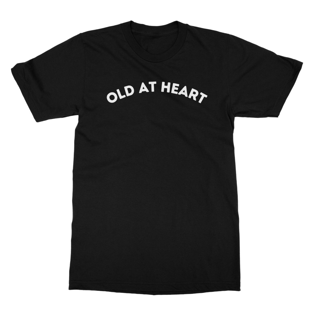 old at heart t shirt black