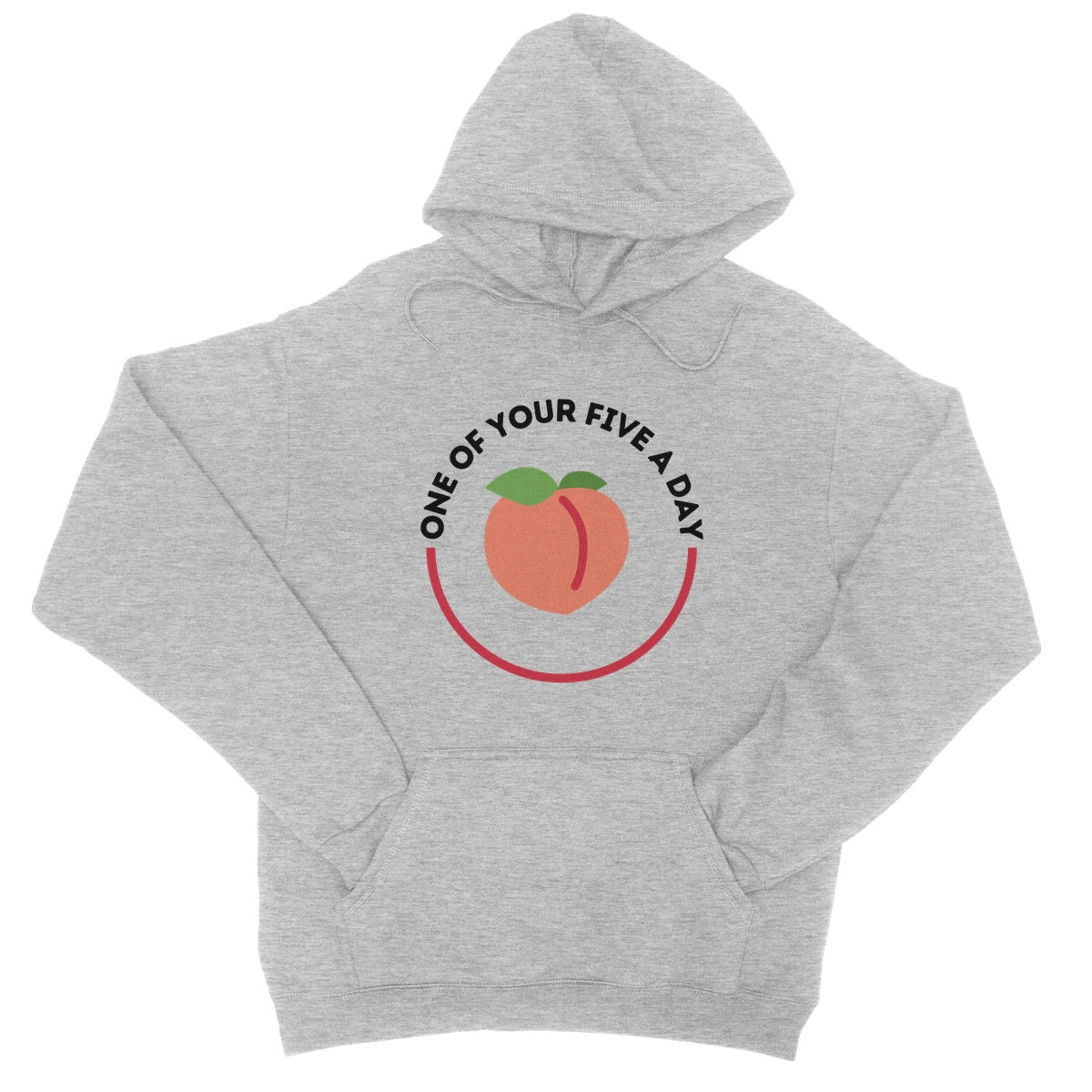 one of your five a day hoodie grey